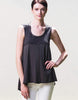 Organic cotton tank top made in the USA by Raw Earth Wild Sky. Flowey style women's tank.